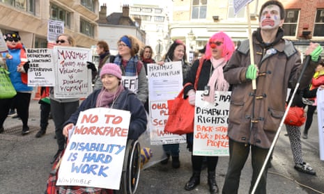 Disabled people protest against cuts