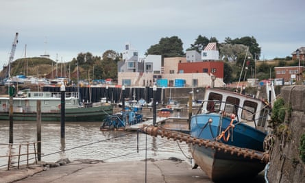 Collective cast net fishing a with four boats (Village 74