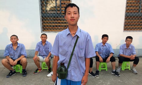 Xiong Chengzuo, who says his parents tricked him into attending a boot camp for internet addicts.
