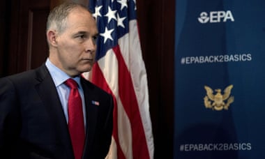 The EPA administrator Scott Pruitt.