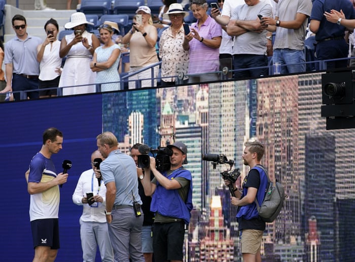 Andy Murray interviewed after his victory over Emilio Nava.