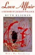 Love Affair: A Memoir of Jackson Pollock by Ruth Kligman, featuring the painting in question, Red, Black and Silver.
