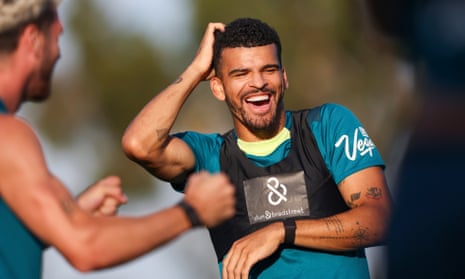 Tottenham: Dominic Solanke during a Bournemouth pre-season training session