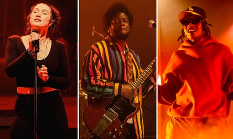 Cleo Sol, Michael Kiwanuka and Little Simz pictured at earlier live dates – each performed at Sault’s debut show, official pictures of which have not yet been made available.