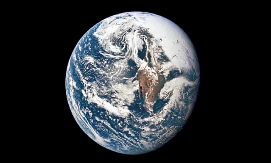 a view of earth from space