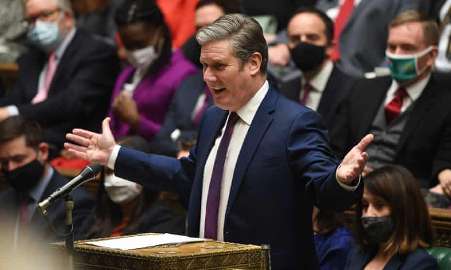 Keir Starmer during prime minister's questions, 24 November.