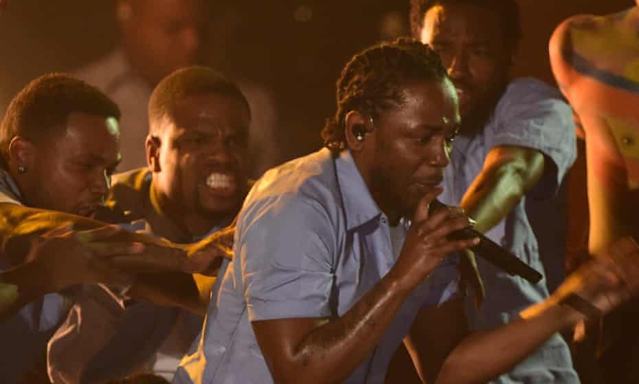 Kendrick Lamar at the Grammys. 