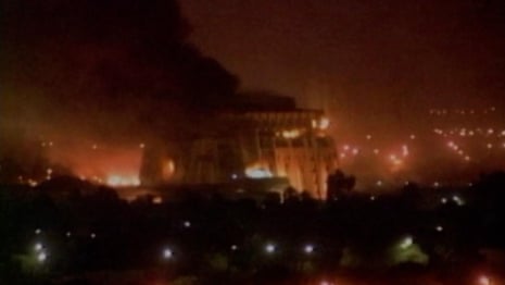 US launches shock and awe bombardment of Baghdad, Iraq, in 2003 – video