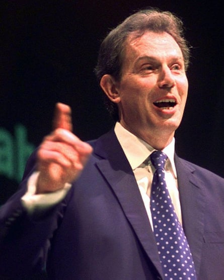 Tony Blair wearing a suit