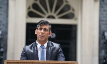 Prime minister Rishi Sunak announcing the general election date