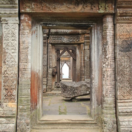 Close up detail of the Preah Vihear Temple, Cambodia