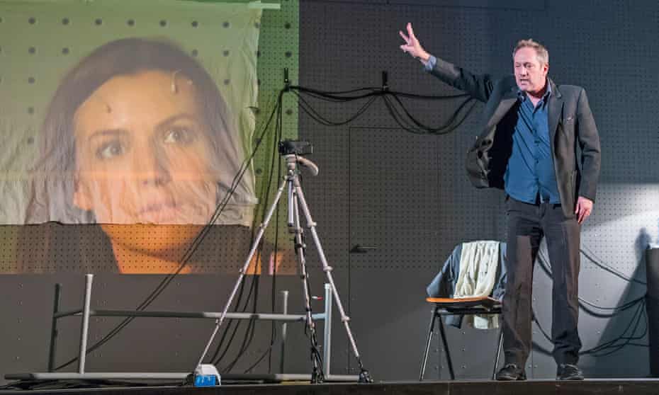 Gaite Jansen and Gijs Scholten van Aschat in After the Rehearsal, directed by Ivo van Hove, at the Barbican theatre, London, in 2017.