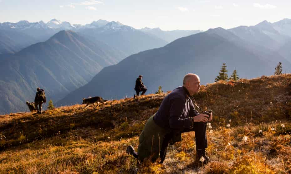 Five soldiers sponsored by Invictus Games Foundation join guides from Wild Bear Lodge in the Selkirk Mountains, British Columbia. (Talk to Julius Stauss for specific caption info).