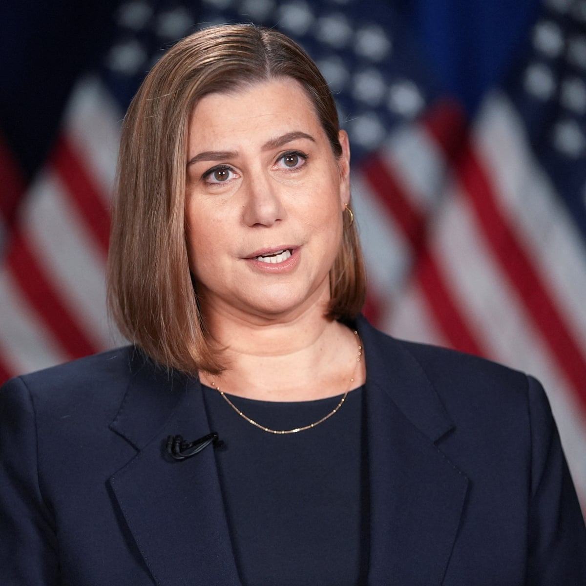 Democratic senator says democracy 'at risk' in rebuttal to Trump address | Trump administration | The Guardian