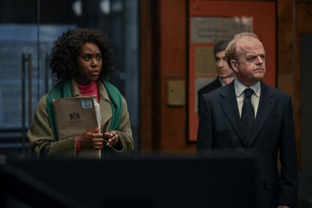 Clare-Hope Ashitey and Toby Jones in Hijack season two.