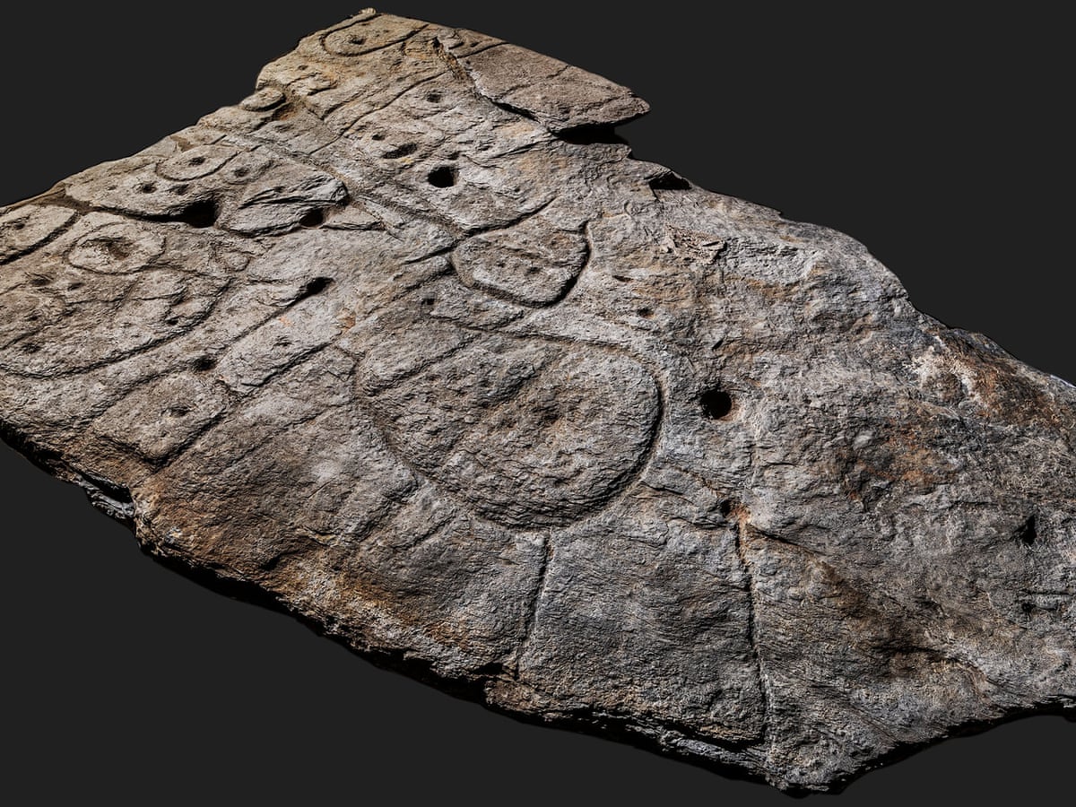 Stone slab found in France thought to be Europe's oldest 3D map | France | The Guardian