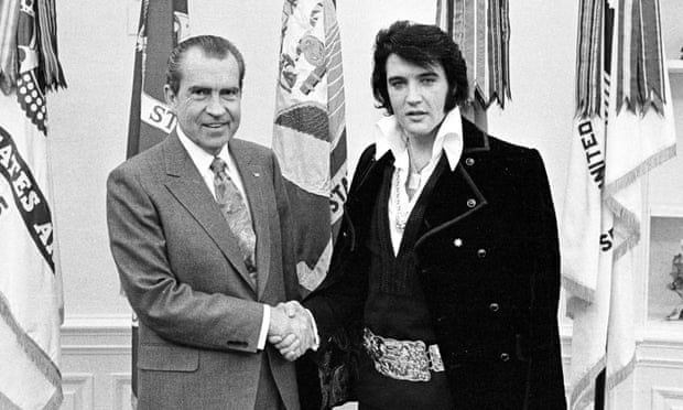 Nixon meets Presley at the White House.