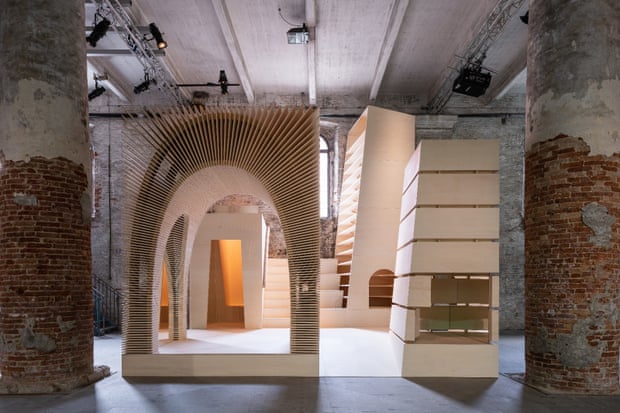 ReCasting, 2018 … a clever plywood cloister by Alison Brooks.