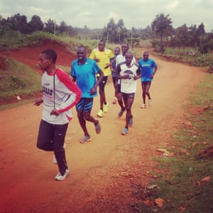 Running to training, Iten, Kenya