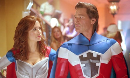 Preston with Kurt Russell in Sky High in 2005.