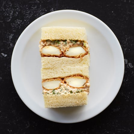 That will be £10.50: The ‘egg mayo’ katsu sando, at TOU, in the Food Arcade Theatre, London.