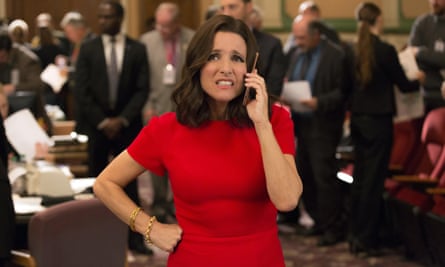 writers on veep Julia Louis-Dreyfus in Veep.