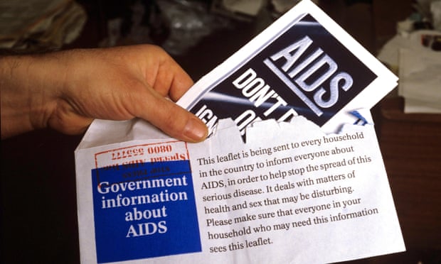 1980s leaflet sent to public about Aids