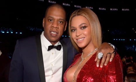 Jay-Z and Beyoncé at the 2017 Grammy awards.