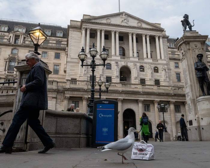 Bank of England says UK inflation has peaked after leaving rates at 4%; US job cuts jump as firms turn to AI – business live