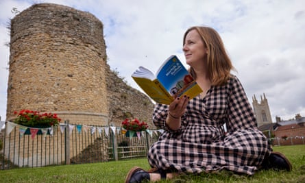 Sarah Phillips at Bungay Castle in Suffolk.