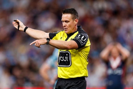 Adam Gee will referee his second NRL grand final this evening.