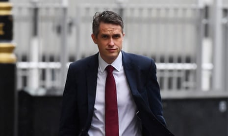 Gavin Williamson, Secretary of State for Education, arriving at the Department of Education.