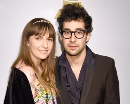 Dunham with her ex, Jack Antonoff, 2017.
