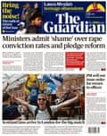Guardian front page, Friday 18 June 2021