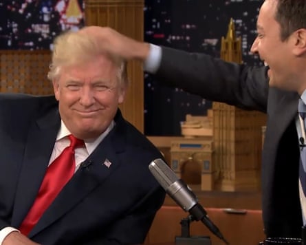 Donald Trump with Jimmy Fallon on The Tonight Show, 2016