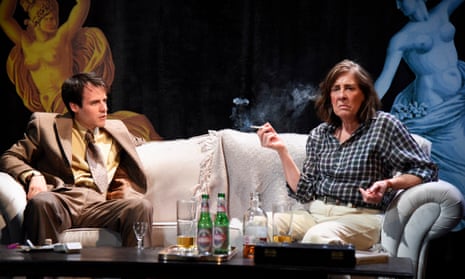 Pleasantly gripping … Calum Finlay and Phyllis Logan in Switzerland.