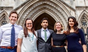 Founder members of the group Justice for Health: Dr Ben White, Dr Marie-Estrella McVeigh, Dr Amar Mashru, Dr Francesca Silman and Dr Nadia Masood.