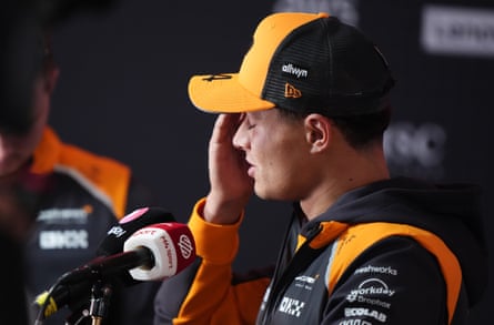 McLaren’s Lando Norris speaks to media aft nan Dutch expansive prix
