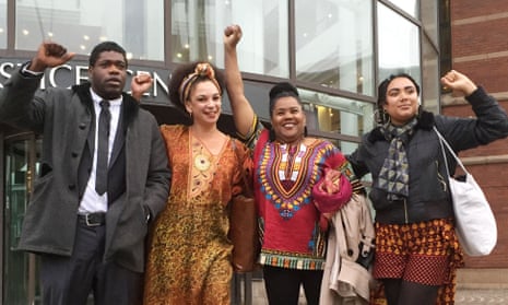 Black Lives Matter activists (from left) Malachi Thomas, Lisa Robinson, Yvonne Francis-Parmar and Eshe Graham.