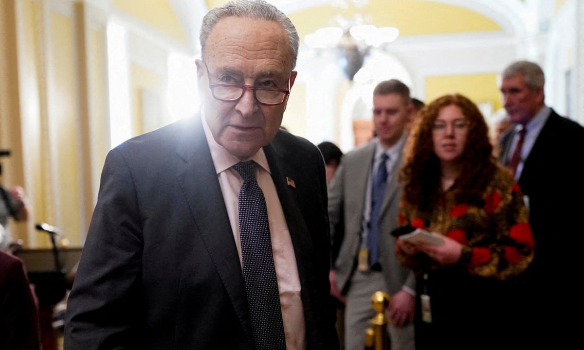 I'm not stepping down': Chuck Schumer defies Democrats' calls over funding bill | Democrats | The Guardian