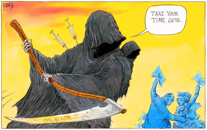 The Covid vaccination row – cartoon | Opinion | The Guardian