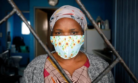 Alphonia Zali, a domestic worker in the Langa township near Cape Town, South Africa.