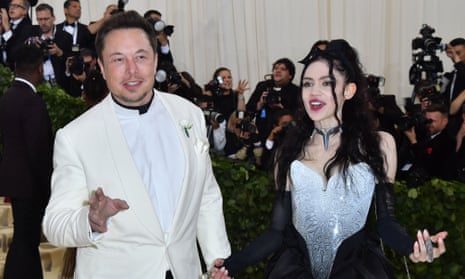 Elon Musk and Grimes at the 2018 Met Gala in New York. 
