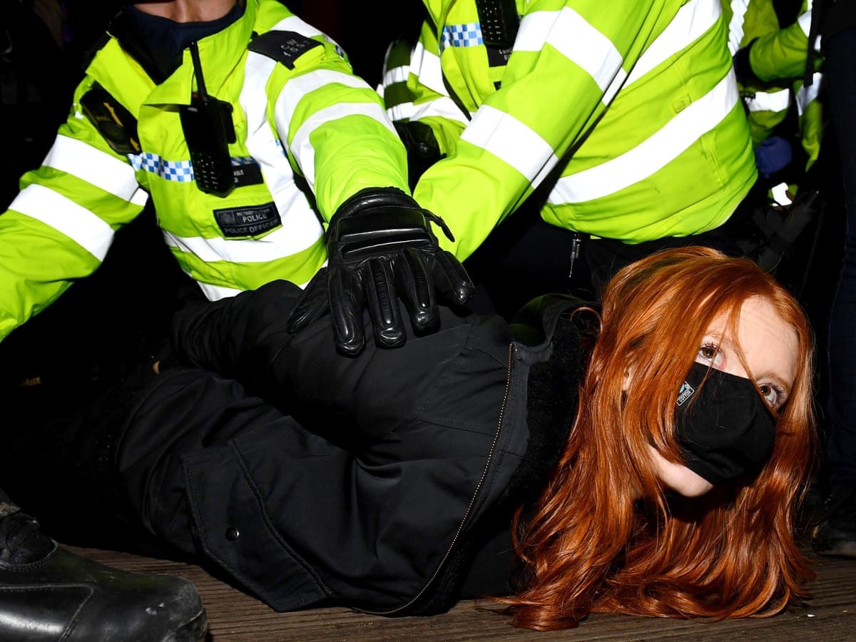 Sarah Everard: Met defends policing of London vigil as 'necessary' | UK  news | The Guardian
