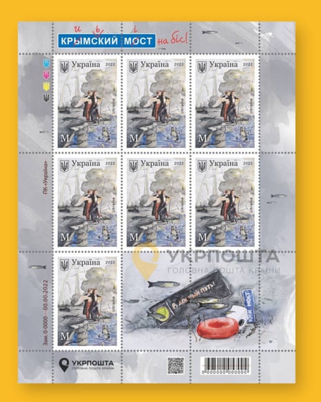 Ukraine’s state postal service, Ukrposhta, has issued another commemorative wartime stamp