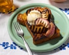 Benjamina Ebuehi's recipe for honey butter brioche with grilled peaches