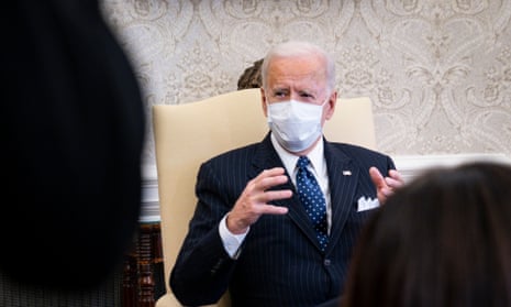 Biden at the White House on Tuesday. His press secretary, Jen Psaki, said he would not be watching the impeachment trial.
