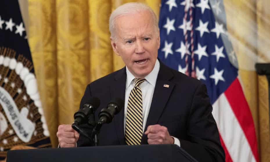 President Biden delivers remarks at an event celebrating the reauthorisation of the Violence Against Women Act, at the White House in Washington<br>U.S. President Joe Biden delivers remarks at an event celebrating the reauthorisation of the Violence Against Women Act, inside the East Room at the White House in Washington, U.S., March 16, 2022. REUTERS/Tom Brenner