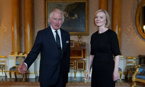 King Charles’ first audience with Liz Truss at Buckingham Palace on Thursday.