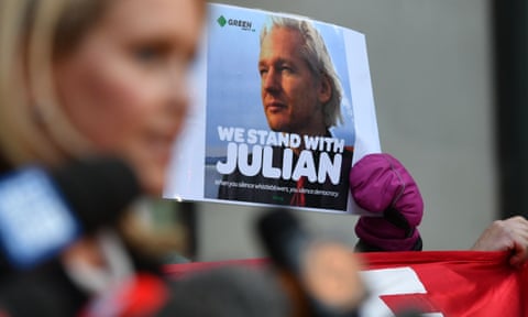 Jennifer Robinson, lawyer representing Julian Assange, outside Westminster magistrates court.